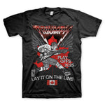 Lay It One The Line 2025 Playoff Hockey T-shirt - OUTSIDE CANADA SHIPPING