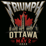 Triumph x Ottawa Rock and Roll Machine T-Shirt (PRE ORDER - JULY 17, 2026)