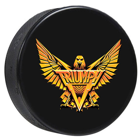 Triumph Gold Thunderbird Hockey Puck
